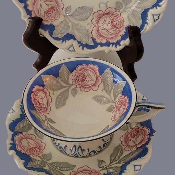 Seltmann Weiden Cup Saucer Plate Set 1924-1946 Mark - Picture 3 of 15